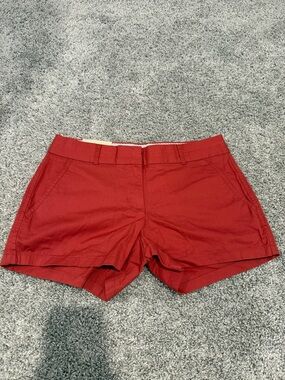 J. Crew Red Cotton Shorts